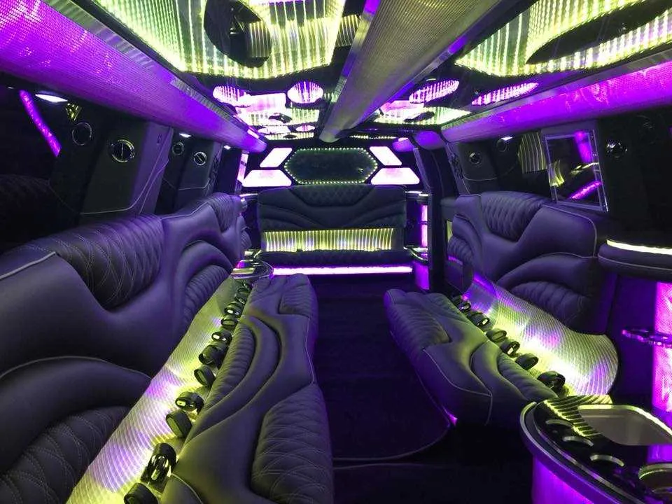 Escalade Limo interior for limo rental Escalade Limo interior for limo rental