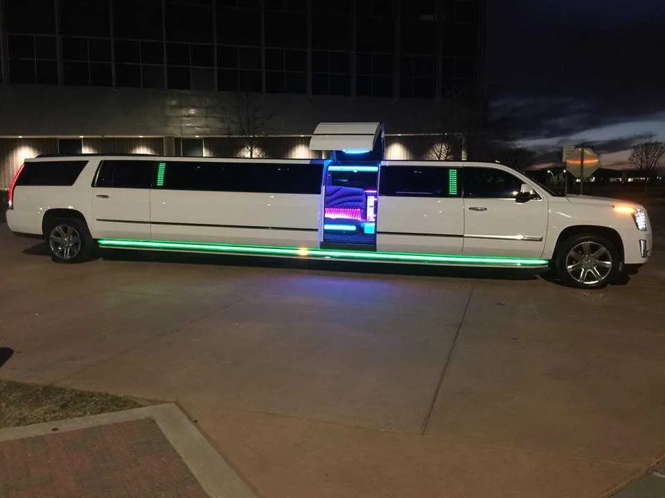 White Escalade Limo for limo rental White Escalade Limo for limo rental