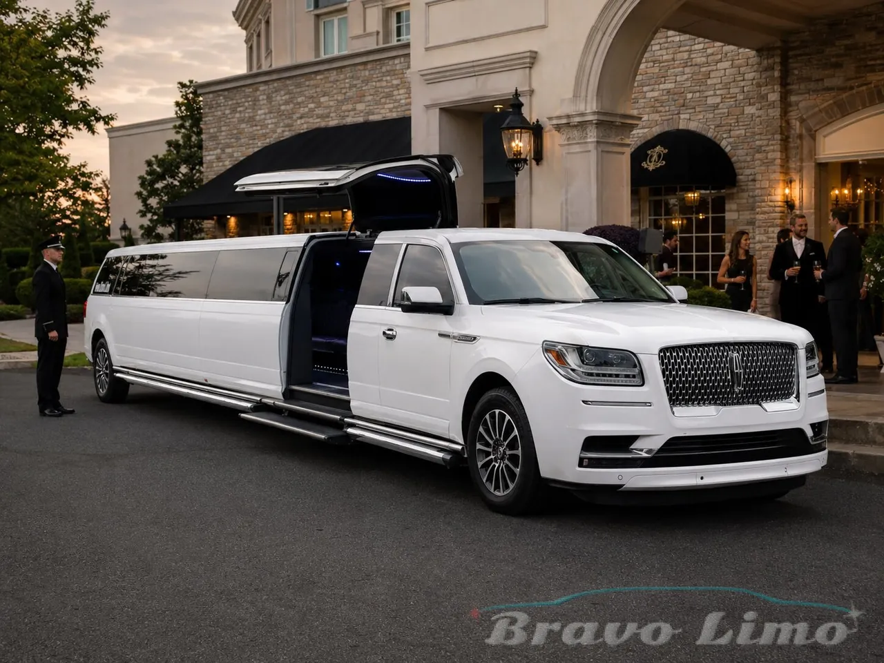Jet Door Lincoln Navigator Limousine, tinted windows, bridal (jet) door and running boards Jet Door Lincoln Navigator Limousine, tinted windows, bridal (jet) door and running boards